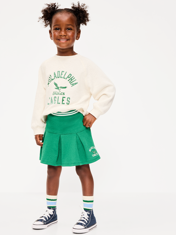 Philadelphia Eagles French Terry Pleated Skort for Toddler Girls