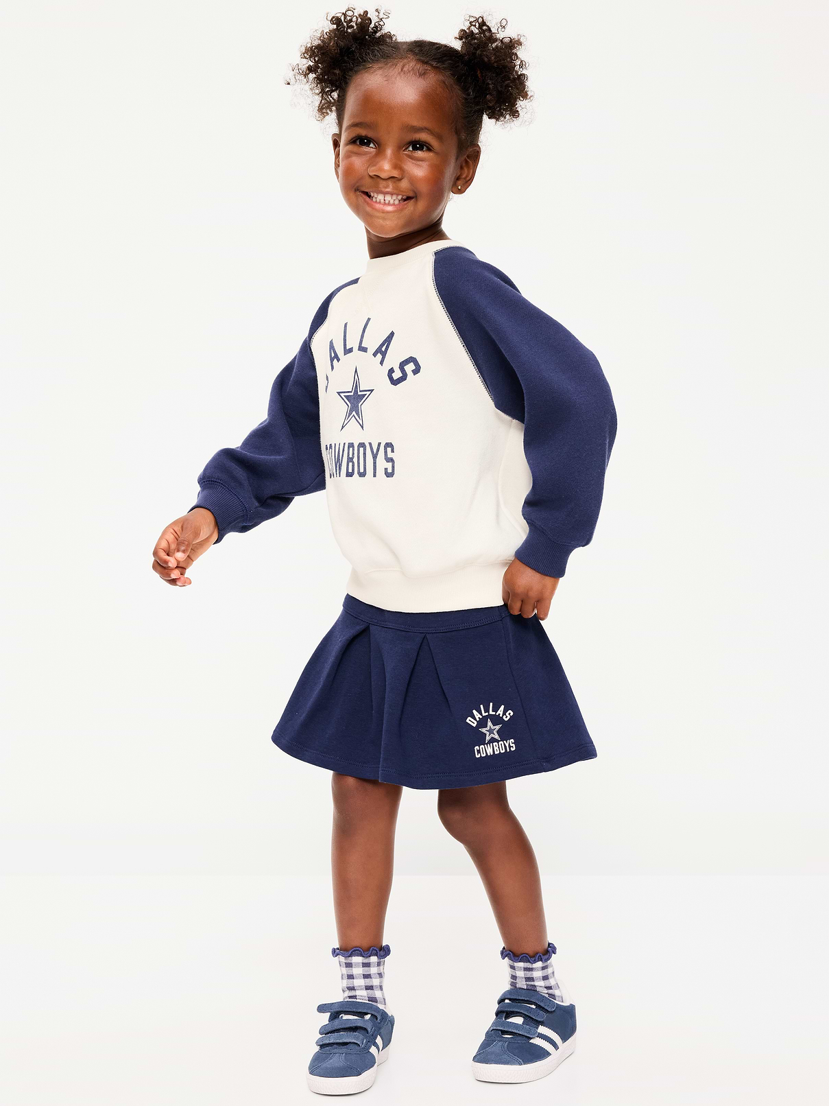 Image number 1 showing, Dallas Cowboys French Terry Pleated Skort for Toddler Girls