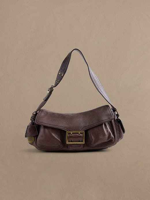 Archive Leather Buckle Shoulder Bag | Banana Republic
