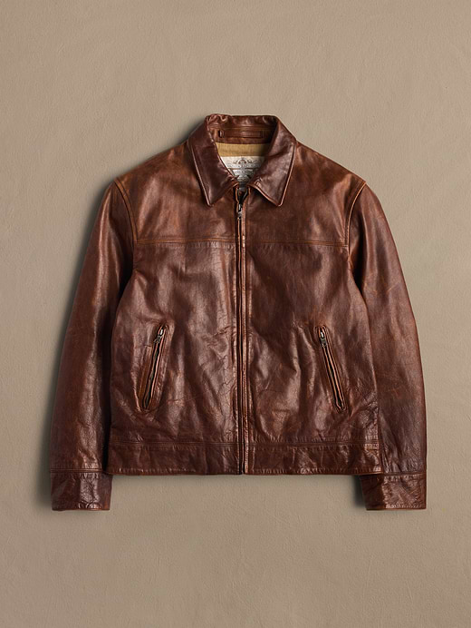 banana republic 牛革 薄手 レザージャケット ダブルzip L Archive Structured Leather Jacket With Zip Closures Men's Size L