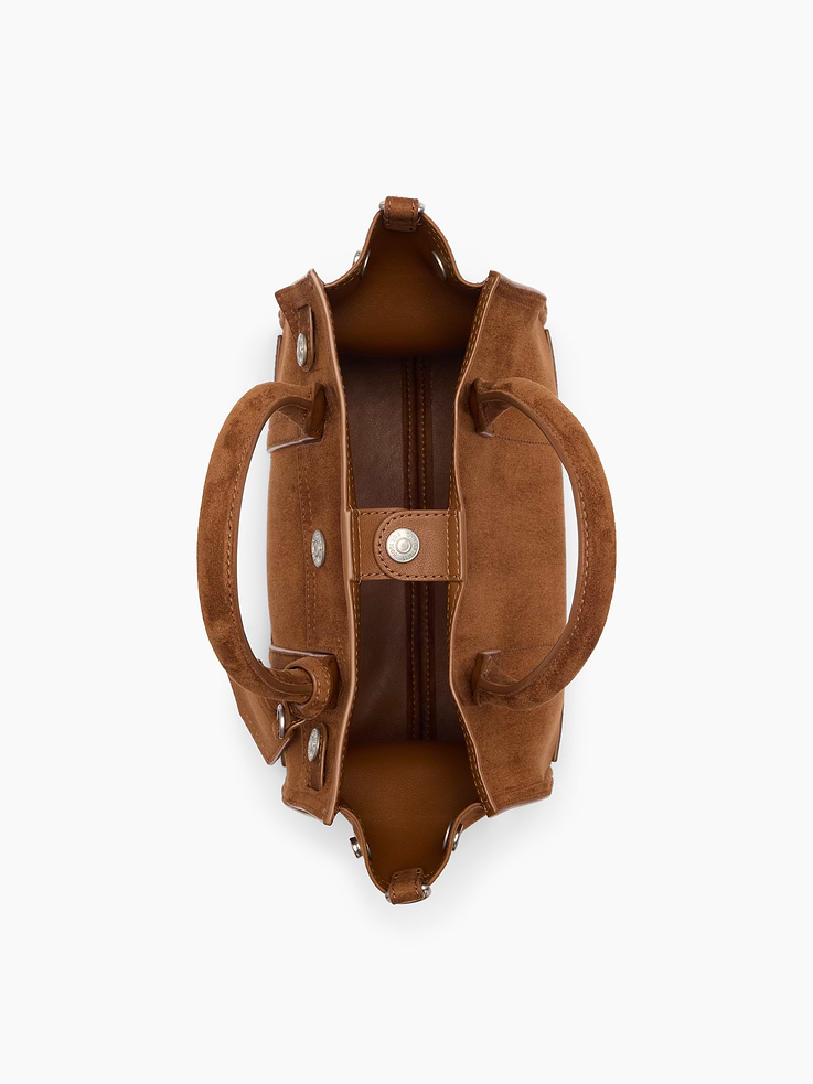 Image number 7 showing, Small Vegan Suede Five Pocket Tote
