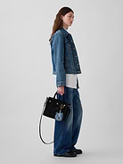 Image number 2 showing, Small Vegan Suede Five Pocket Tote