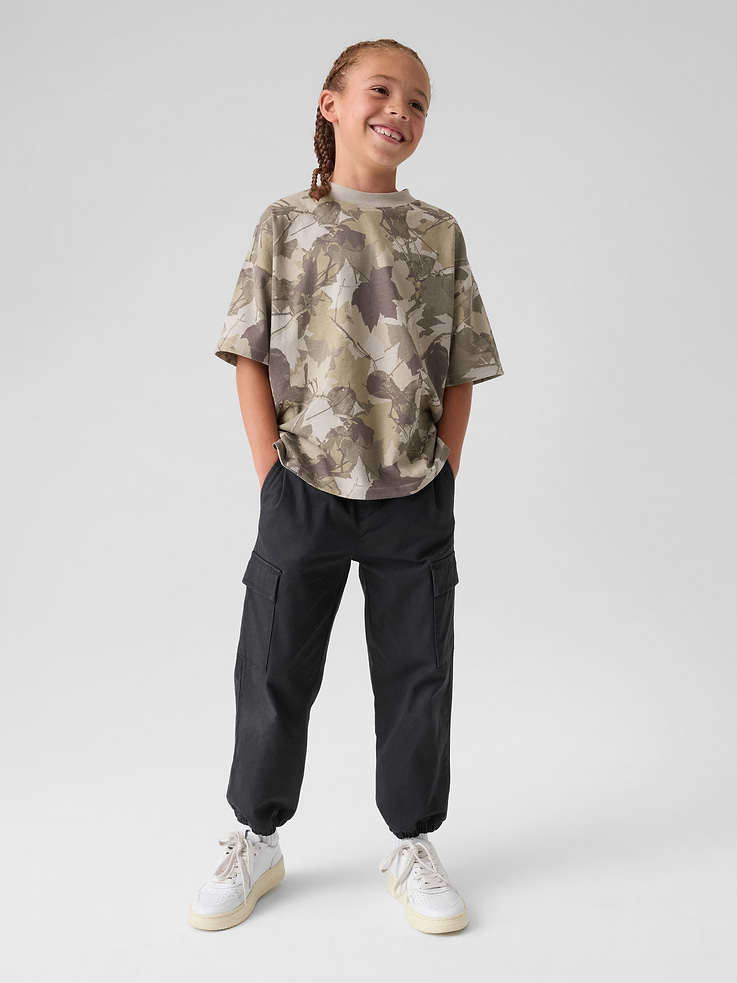 Image number 1 showing, Kids Twill Cargo Joggers