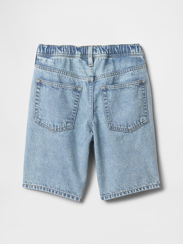 Image number 4 showing, Kids Pull-On Loose Denim Shorts