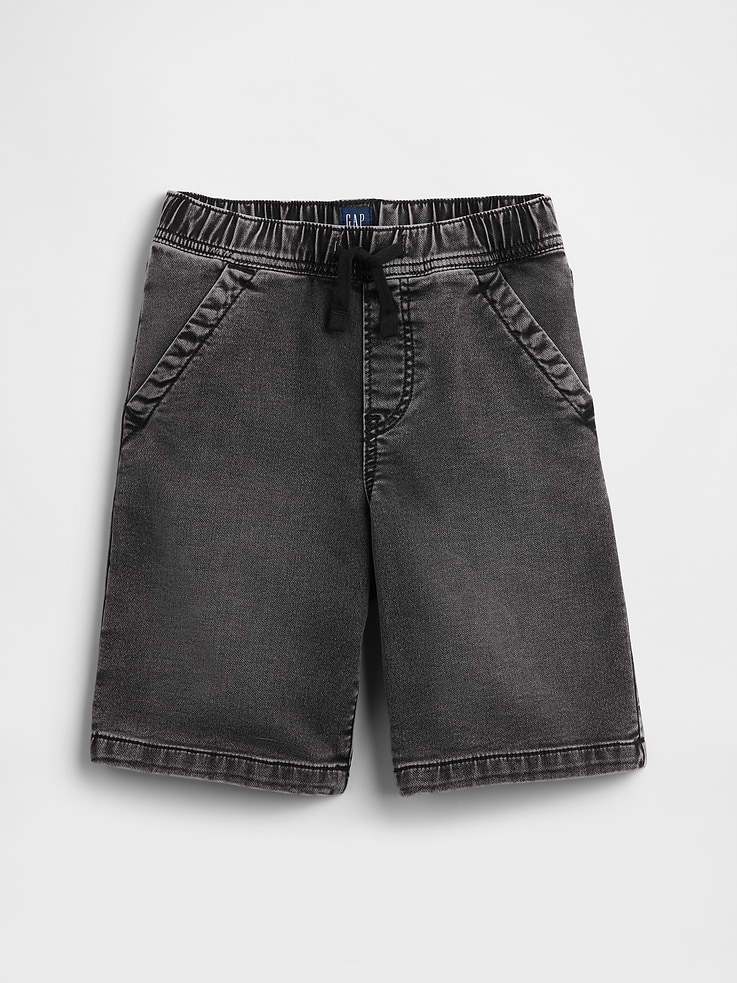 Image 2 of 4, Kids Pull-On Loose Sweatpant Jean Shorts