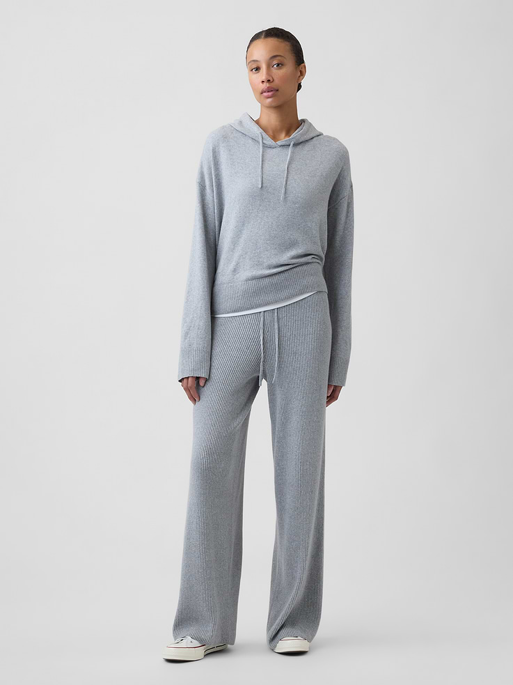 Image 1 of 5, Plush like cashmere. Easier than anything. With a lightweight layer-able feel & brushed for softness., Soft cotton-blend knit., Drawcord ties at elasticized waist., This product was made in a factory that invests in gender equity and women’s empowerment through RISE. Learn more at, Product #1177194