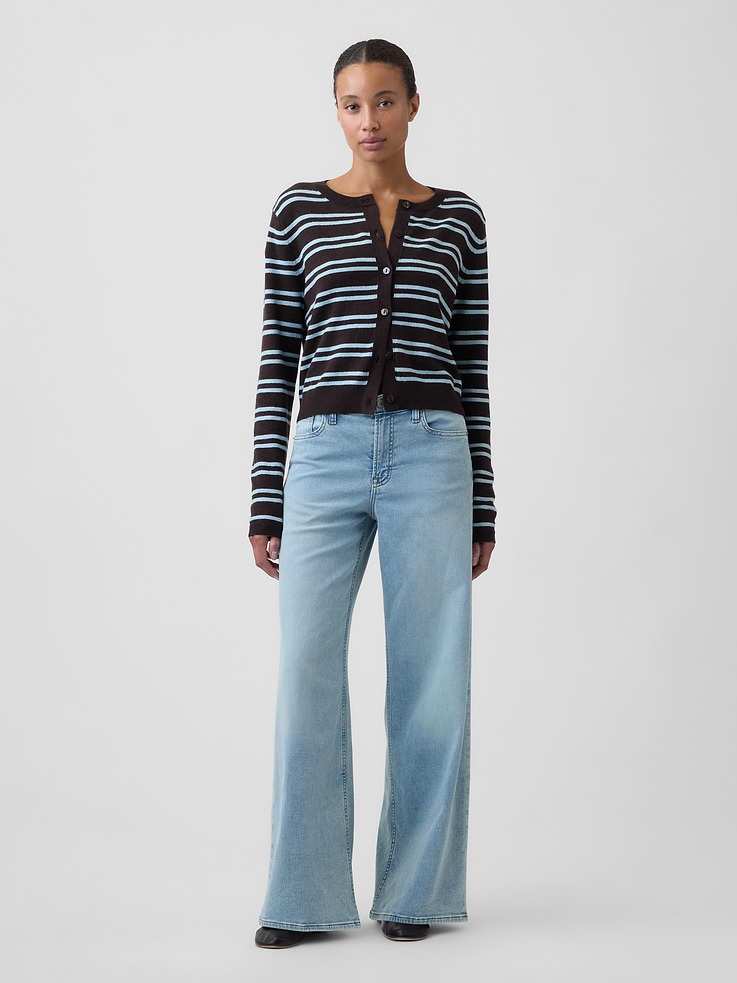 Image 1 of 7, This product is made with/contains 20% recycled contents. Compared to virgin materials, using recycled materials helps reduce resource use and waste., This product is part of our water-saving Washwell program. Compared with conventional wash methods, Washwell uses at least 20% less water., Soft, low-stretch denim, Light indigo wash with fading., Button closure, zip fly., Classic five-pocket styling., This product was made in a factory that invests in gender equity and women’s empowerment through RISE. Learn more at, Product #1185744