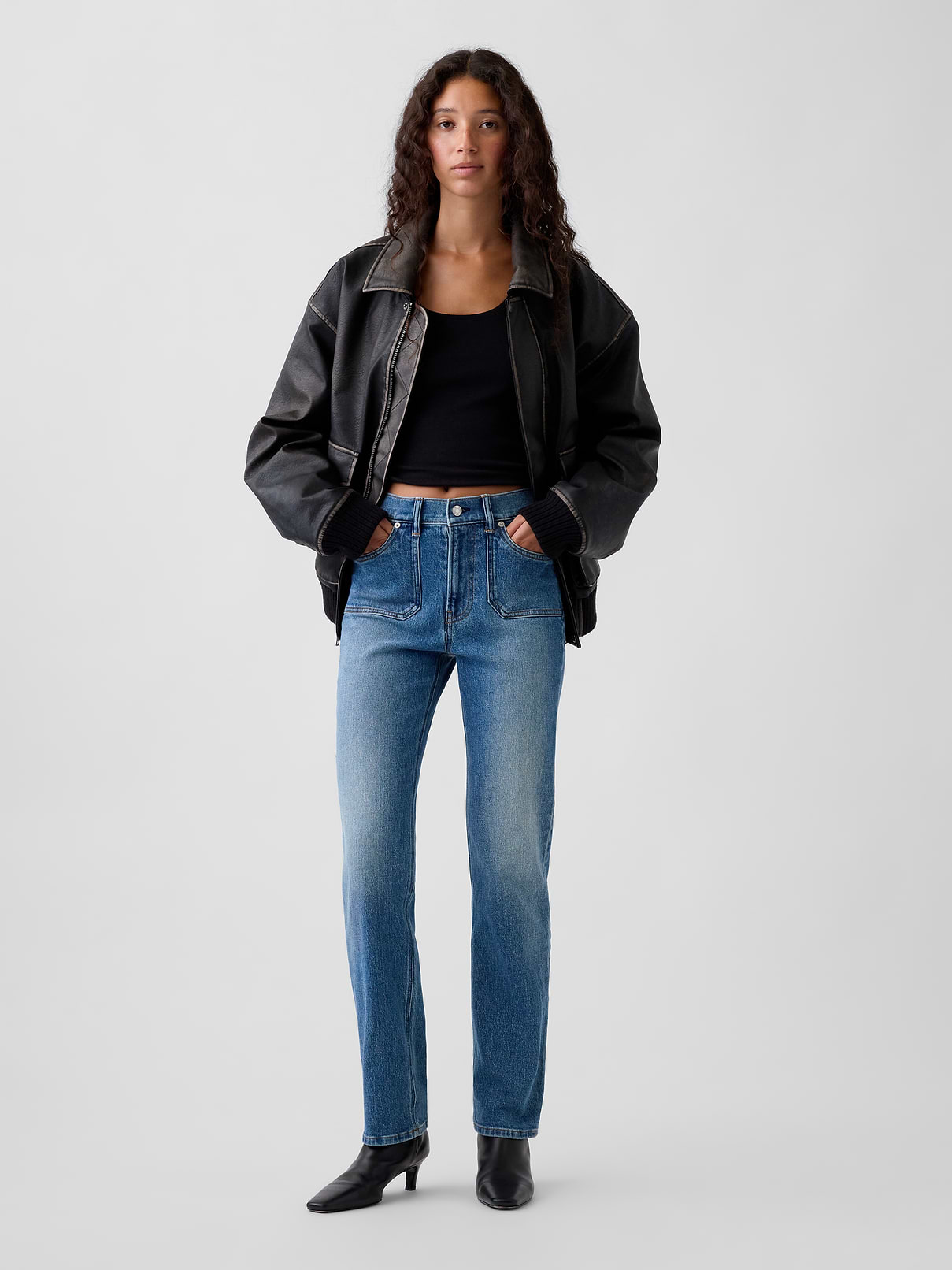 High Rise '90s Slim Straight Jeans