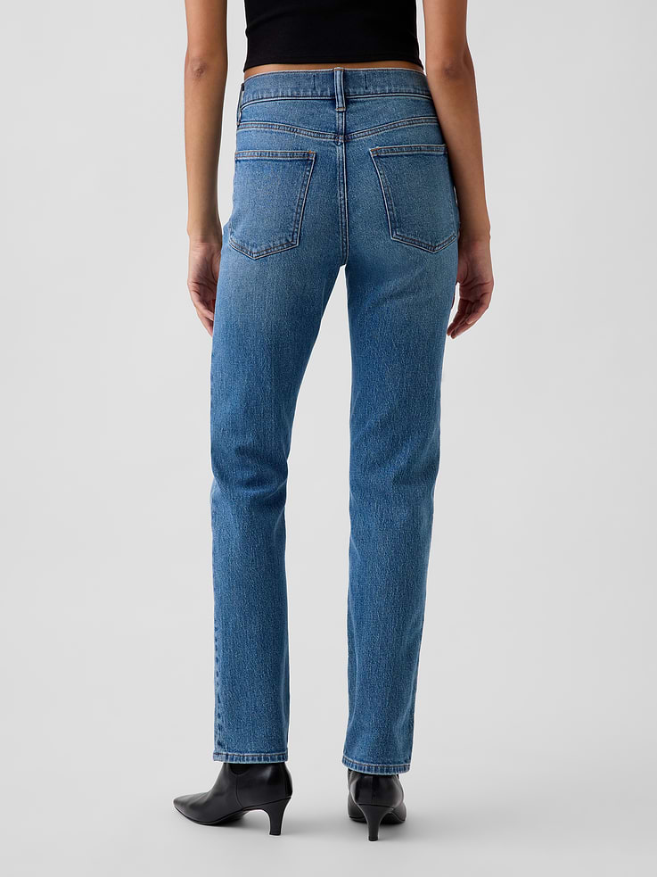 Image 4 of 6, High Rise '90s Slim Straight Jeans