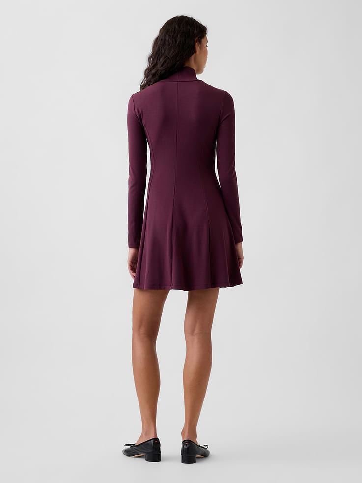 Image 2 of 5, Mockneck Mini Dress
