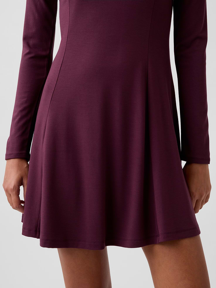Image 4 of 5, Mockneck Mini Dress