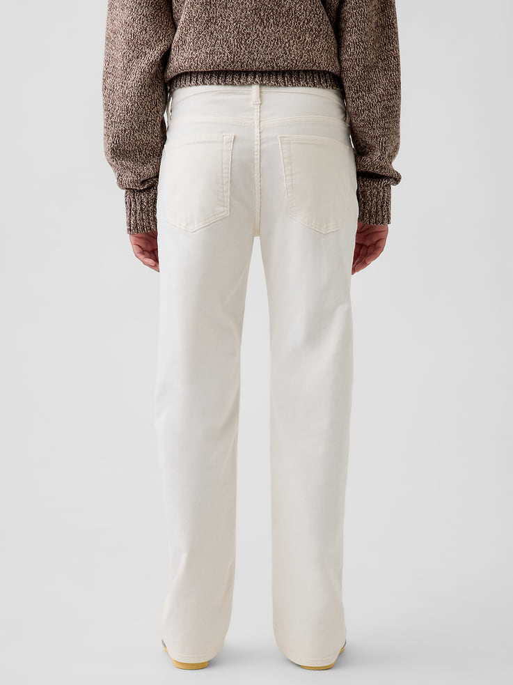 Image number 4 showing, Mid Rise Corduroy Relaxed Straight Pants