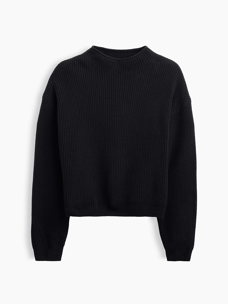 Image number 5 showing, CashSoft Oversized Mockneck Sweater