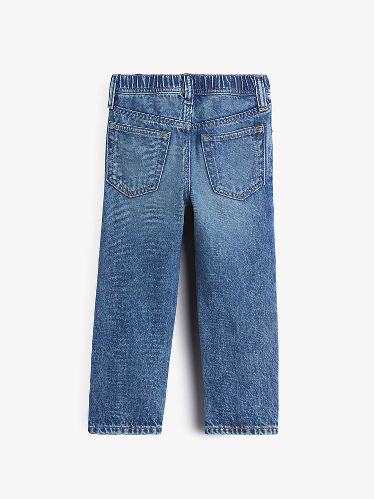 Image 3 of 4, Baby & Toddler Pull-On Relaxed Straight Jeans