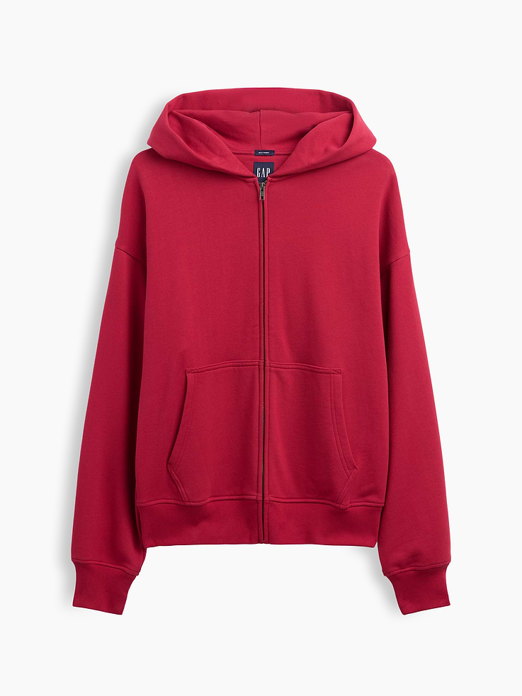 Image 5 of 5, Adult Heavyweight Oversized Zip Hoodie