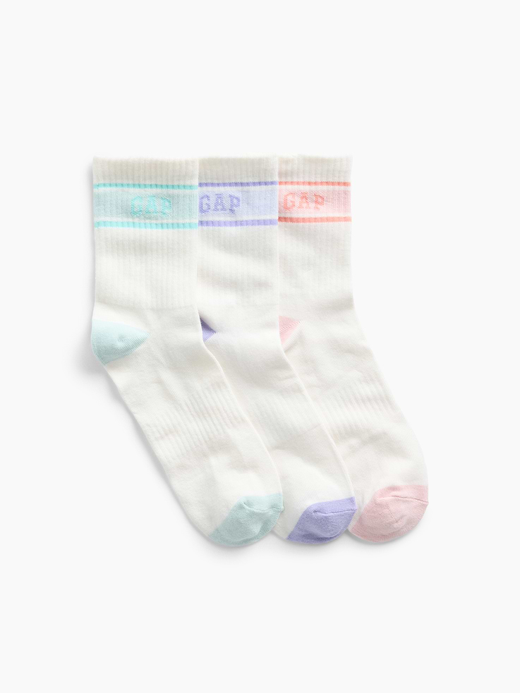Image number 1 showing, Kids Varsity Crew Socks (3-Pack)