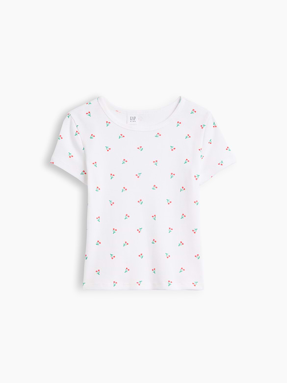 Kids Ribbed Crewneck T-Shirt