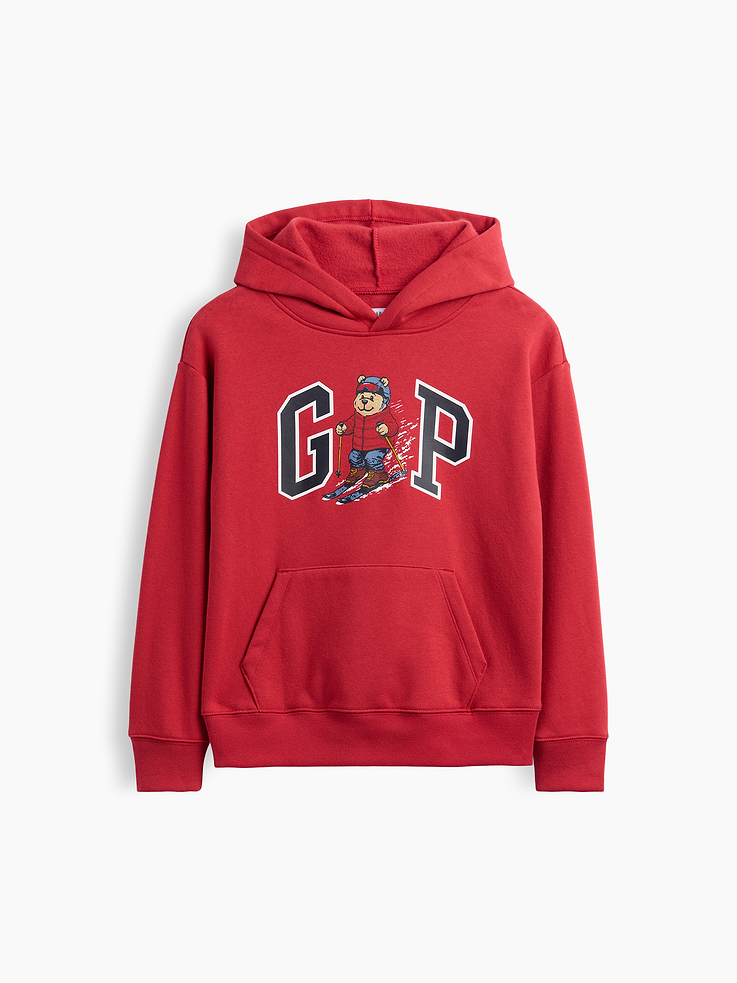 Image number 1 showing, Kids Relaxed Brannan Bear Gap Logo Hoodie