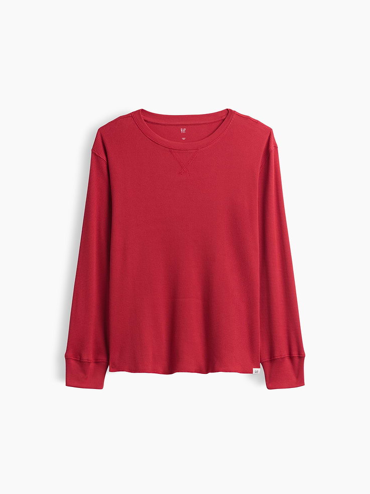Image number 1 showing, Kids Waffle-Knit Crewneck T-Shirt