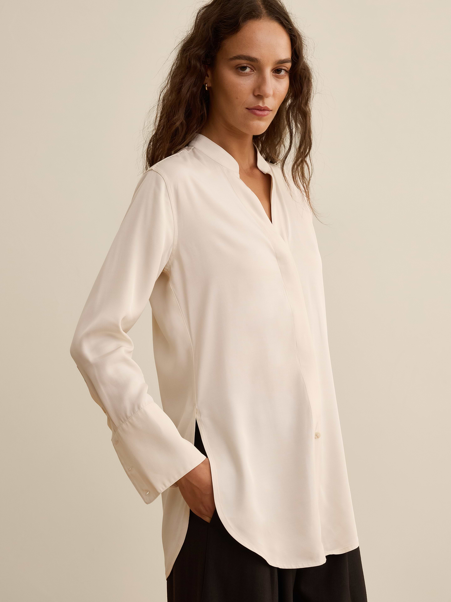 Image number 1 showing, Banana Republic x La Ligne | The Relaxed Viscose Tunic