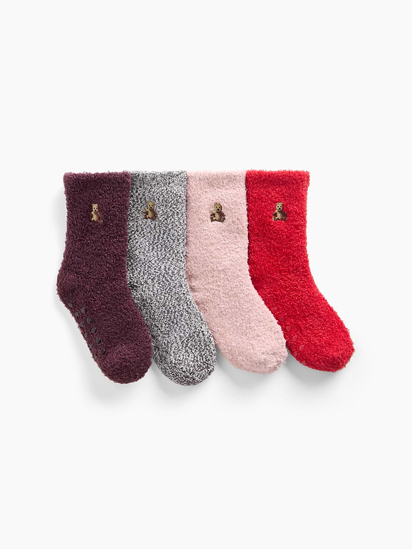 Baby & Toddler Cozy Socks (4-Pack)