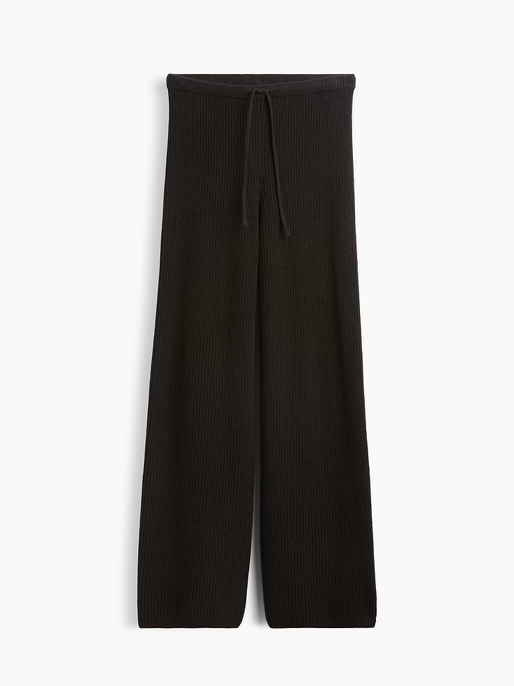 Image 6 de 6, Pantalon ample à mailles perlées Effet cachemire