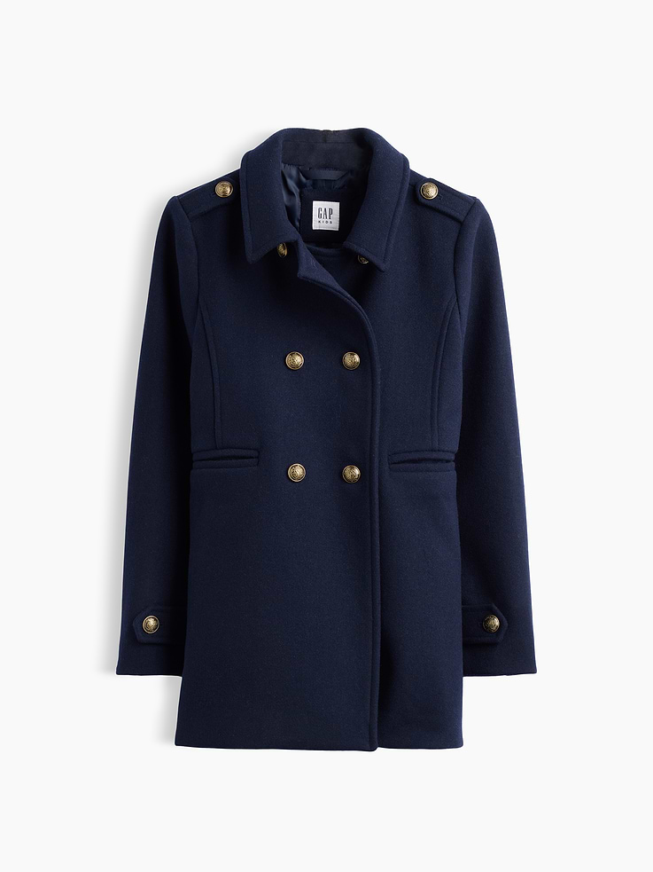 Image number 2 showing, Kids Wool-Blend Peacoat