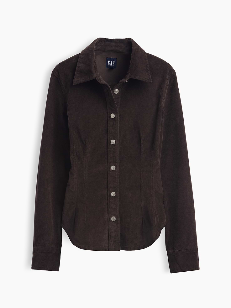 Image number 5 showing, Corduroy Fitted Shirt