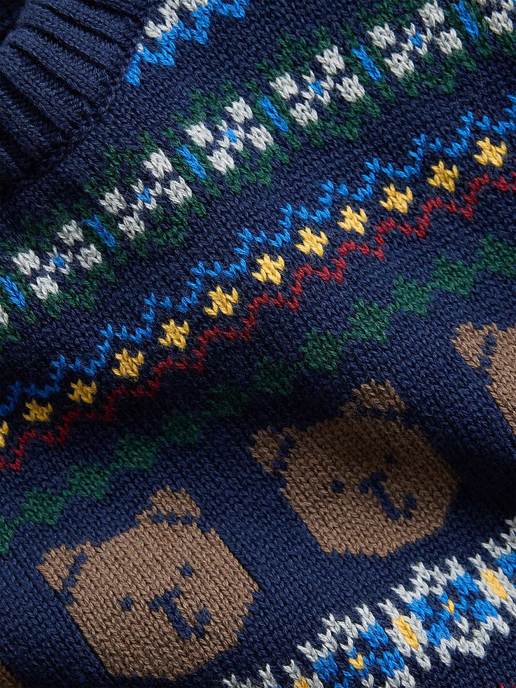 Image 4 of 4, Baby & Toddler Fair Isle Sweater
