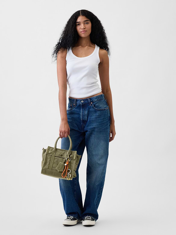 Small Canvas Five Pocket Tote