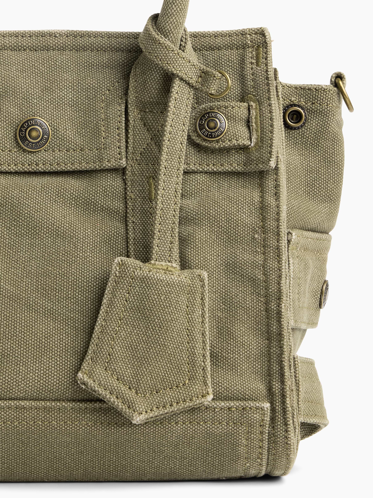 Image number 6 showing, Small Canvas Five Pocket Tote