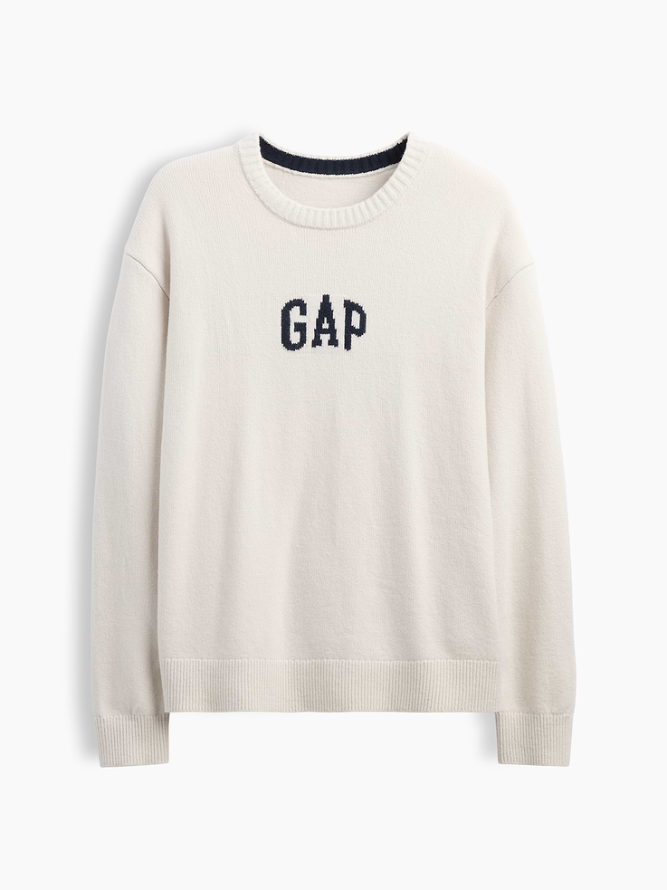 Image number 5 showing, CashSoft Relaxed Logo Sweater
