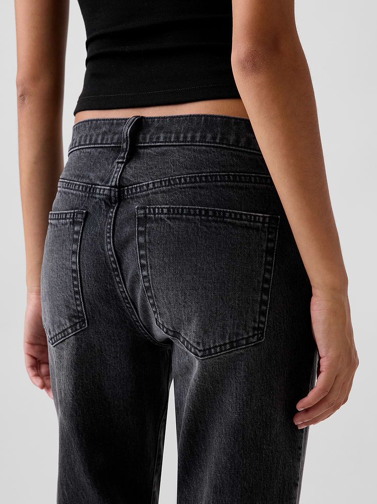 Image number 5 showing, Mid Rise Relaxed Flare Jeans