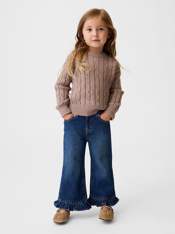 Baby & Toddler Ruffle-Hem Stride Jeans