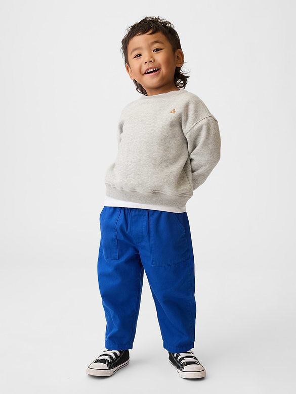 Pantalon coupe baril à taille élastique ultra-doux pour Bébé et Tout-petit