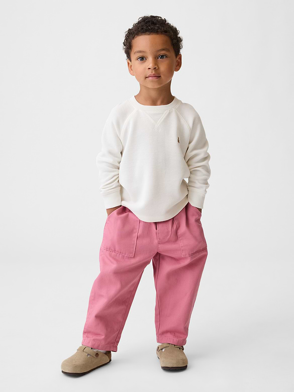 Pantalon coupe baril à taille élastique ultra-doux pour Bébé et Tout-petit