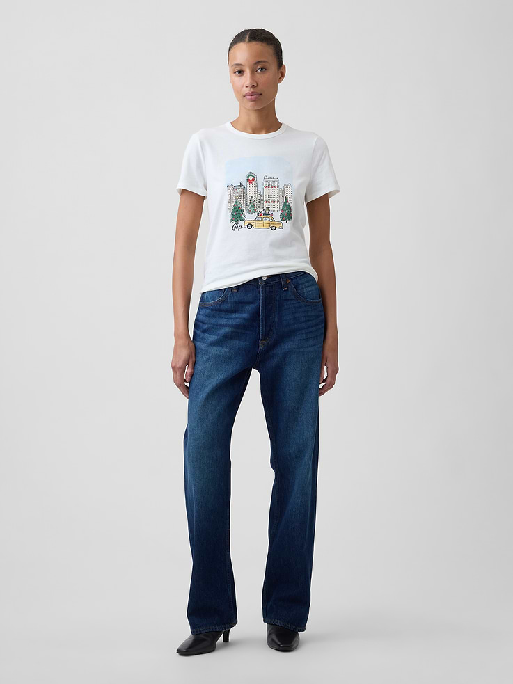 Image 3 of 5, Favorite Crewneck Graphic T-Shirt