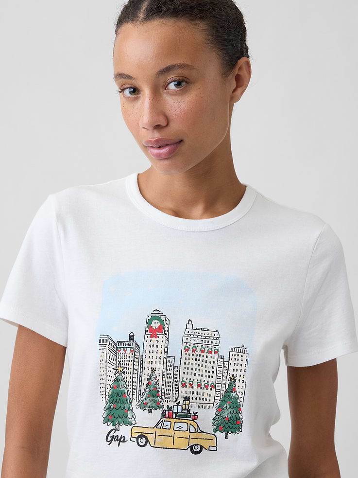 Image 4 of 5, Favorite Crewneck Graphic T-Shirt
