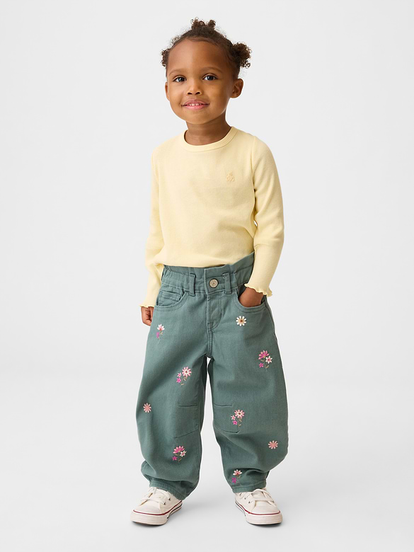 Baby & Toddler Embroidered Horseshoe Jeans