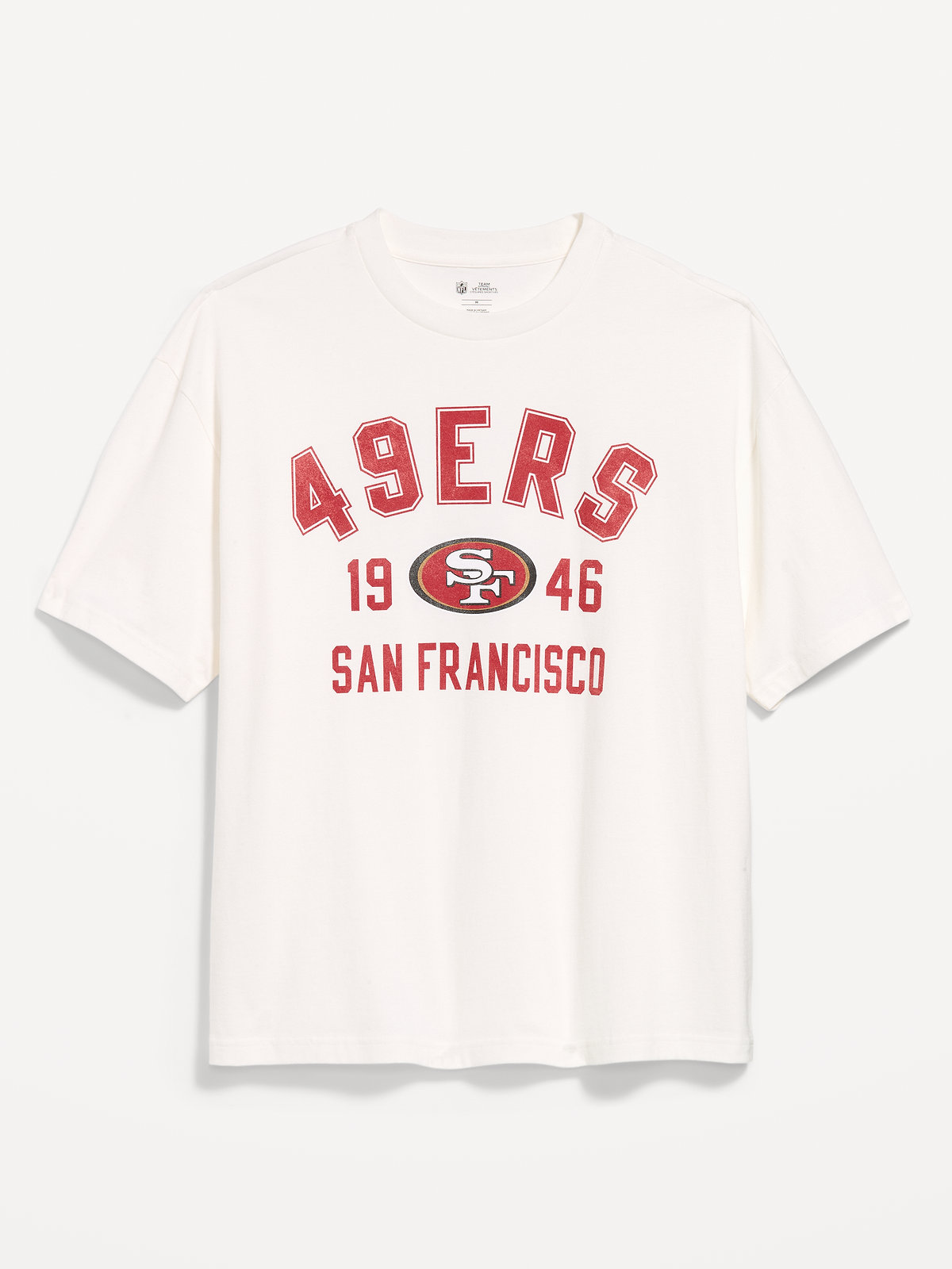 San Francisco 49ers Oversized Graphic T-Shirt for Men