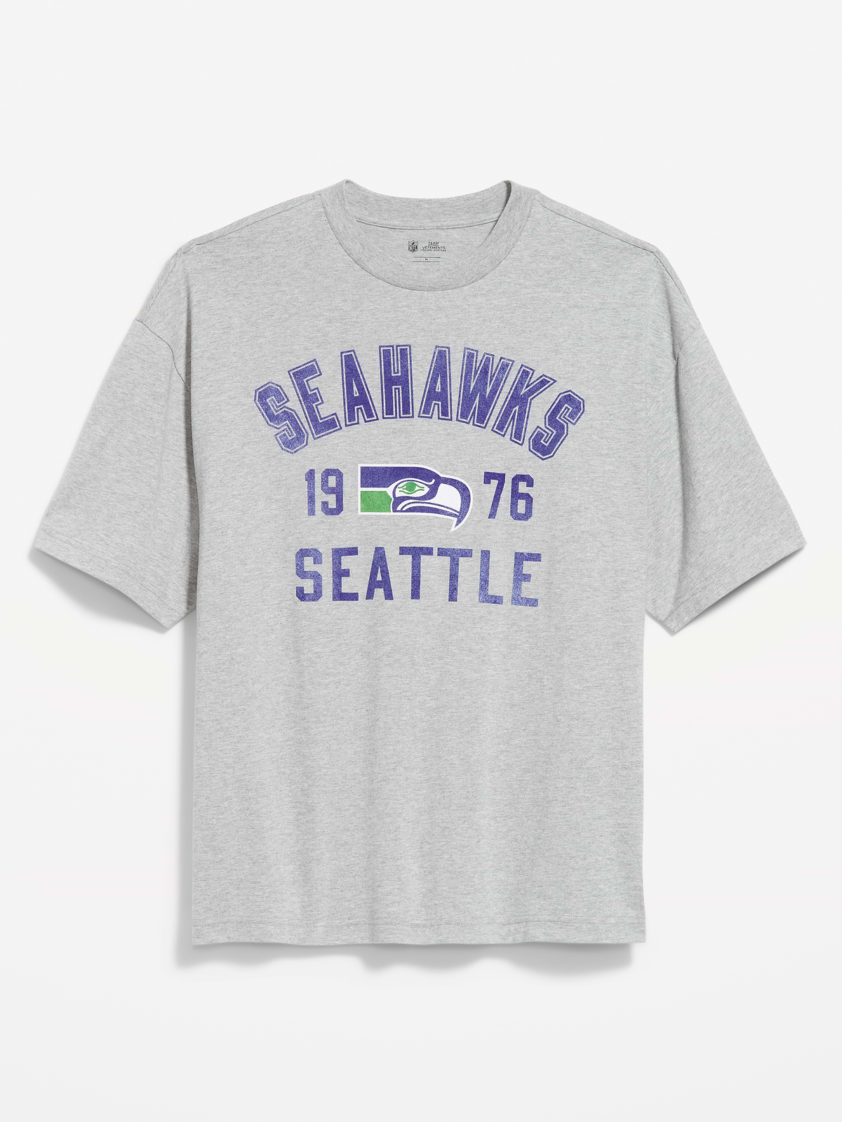 Seattle Seahawks Oversized Graphic T-Shirt for Men