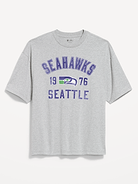 Image number 1 showing, Seattle Seahawks Oversized Graphic T-Shirt for Men