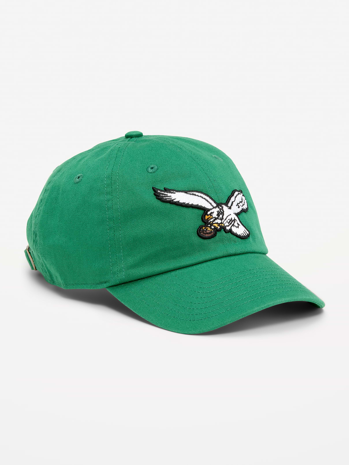 Image 1 of 3, button at crown, embroidered eyelets, curved visor, adjustable back closure, Product #1181331