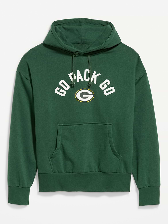 Green Bay Packers Oversized Pullover Hoodie for Adults
