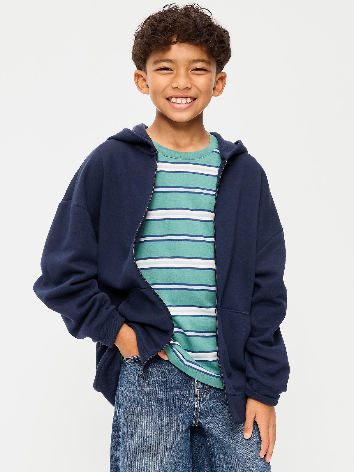 Oversized Zip Hoodie for Boys | Old Navy