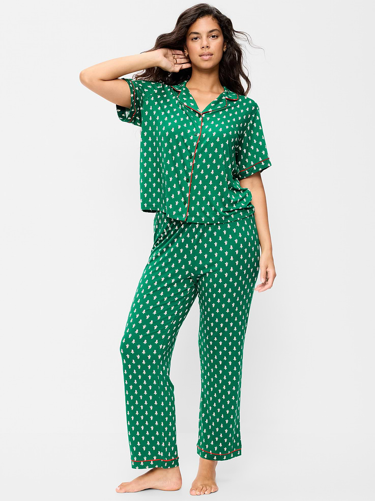 Image 4 of 7, Sunday Sleep Knit Jersey Pant Set