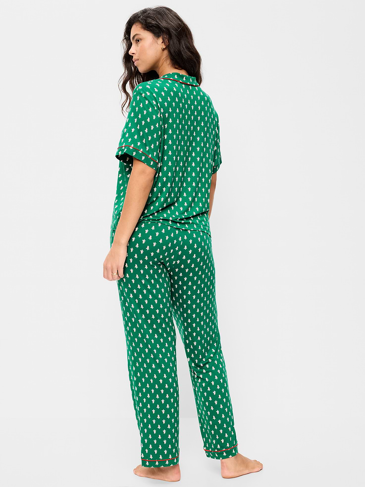 Image 5 of 7, Sunday Sleep Knit Jersey Pant Set