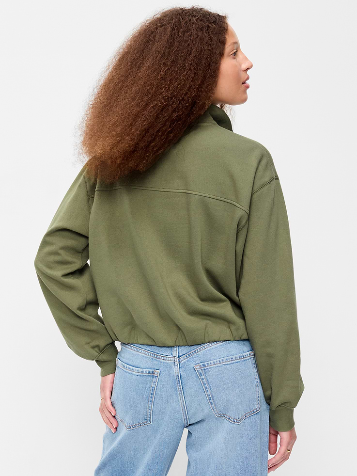 Image 2 of 6, SoComfy Funnel-Neck Sweatshirt