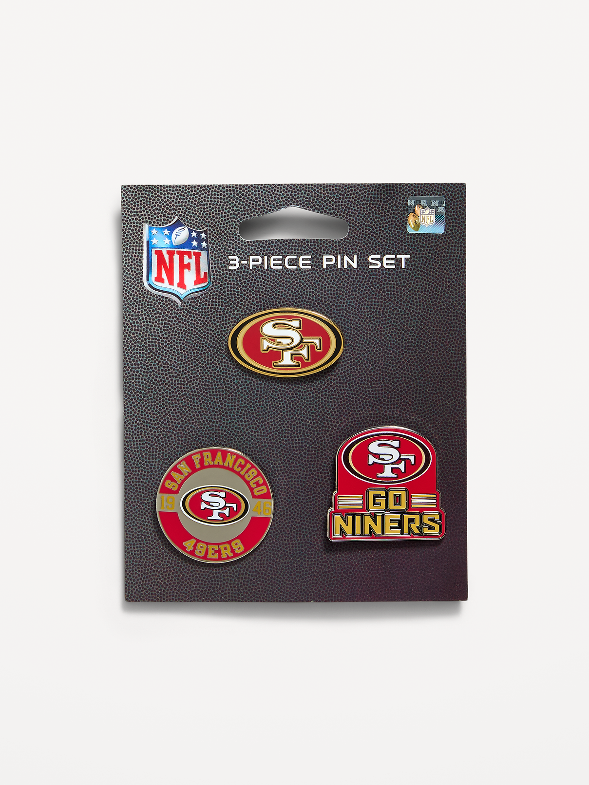 WinCraft® San Francisco 49ers 3-Pack Collector Enamel Pins