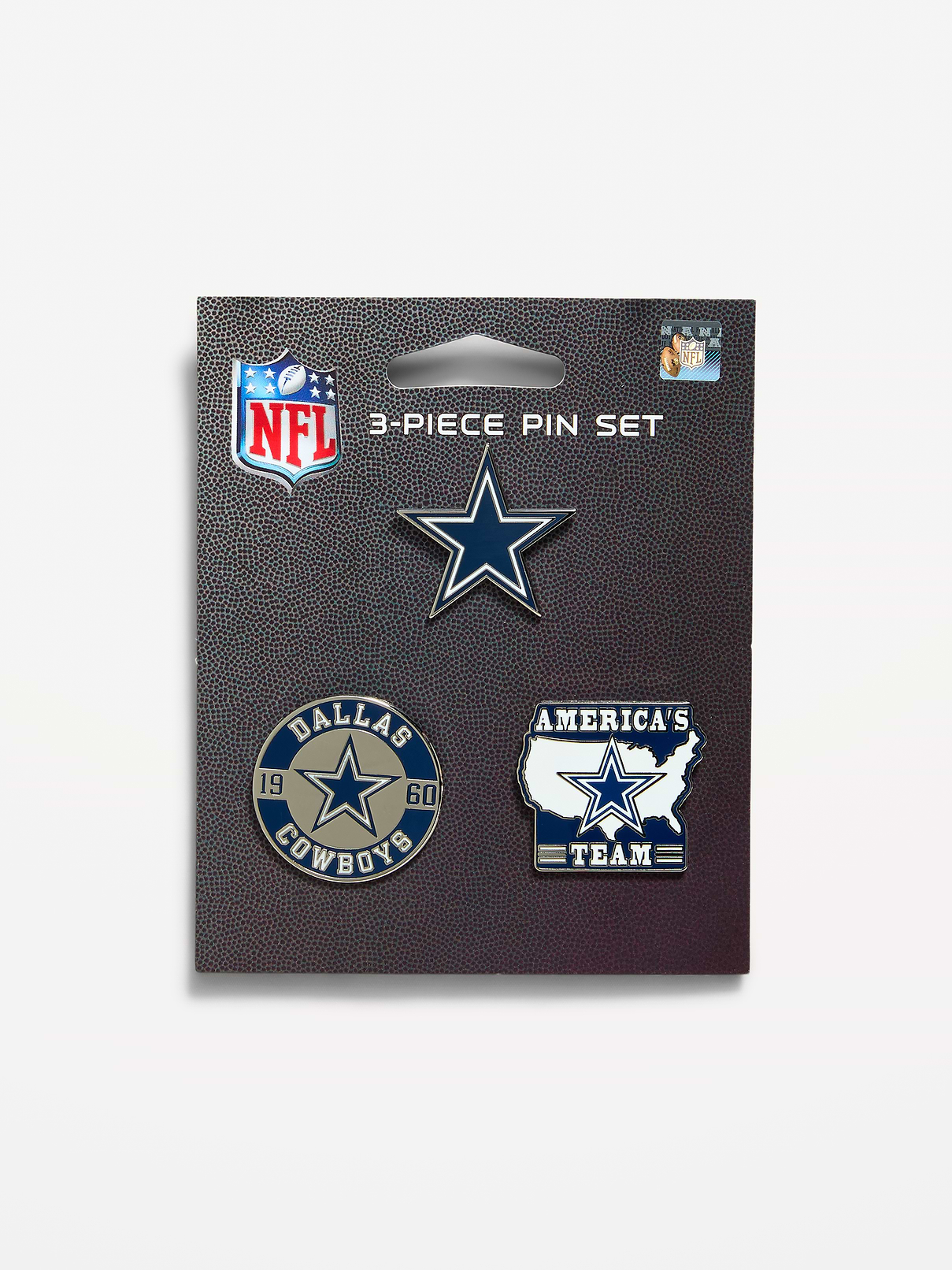 WinCraft® Dallas Cowboys 3-Pack Collector Enamel Pins